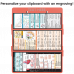 WhiteCoat Clipboard® Trifold - Coral Cardiology Edition