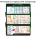 WhiteCoat Clipboard® Trifold - Green Cardiology Edition