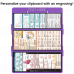 WhiteCoat Clipboard® Trifold - Lilac Cardiology Edition