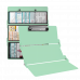 WhiteCoat Clipboard® Trifold - Mint Cardiology Edition