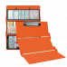 WhiteCoat Clipboard® Trifold - Orange Cardiology Edition