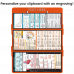 WhiteCoat Clipboard® Trifold - Orange Cardiology Edition