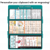 WhiteCoat Clipboard® Trifold - Teal Cardiology Edition
