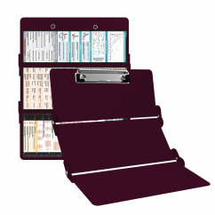 WhiteCoat Clipboard® Trifold - Wine Cardiology Edition