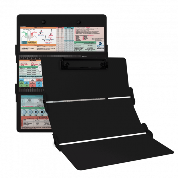 WhiteCoat Clipboard® Trifold- Blackout EMT Edition