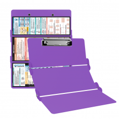 WhiteCoat Clipboard® Trifold - Lilac EMT Edition
