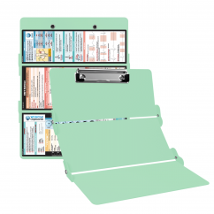 WhiteCoat Clipboard® Trifold - Mint EMT Edition