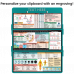 WhiteCoat Clipboard® Trifold - Teal EMT Edition