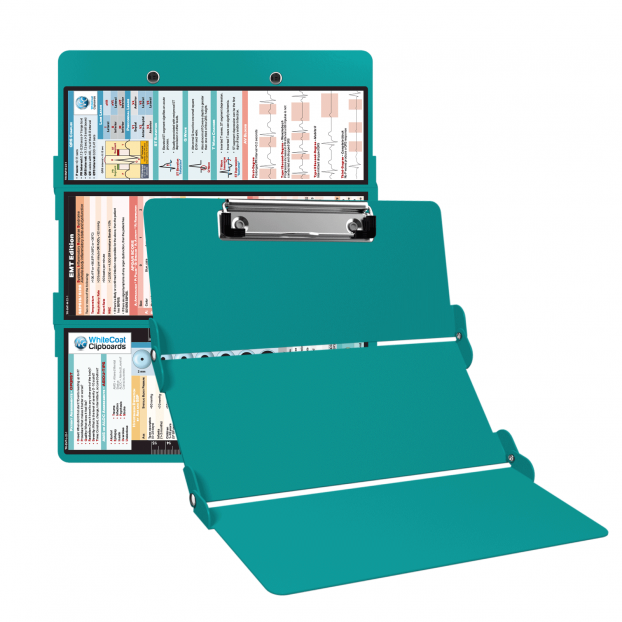 WhiteCoat Clipboard® Trifold - Teal EMT Edition