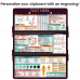 WhiteCoat Clipboard® Trifold - Wine EMT Edition
