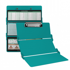 WhiteCoat Clipboard® Trifold - Teal Lactation Consultant Edition