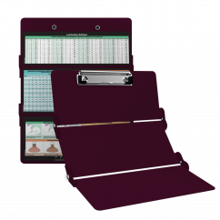 WhiteCoat Clipboard® Trifold - Wine Lactation Consultant Edition
