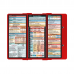 WhiteCoat Clipboard® Trifold - Red Neonatal Edition