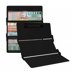 WhiteCoat Clipboard® Trifold - Blackout Nursing Edition