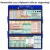 WhiteCoat Clipboard® Trifold - Blue Nursing Edition