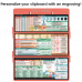 WhiteCoat Clipboard® Trifold - Coral Nursing Edition