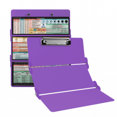 WhiteCoat Clipboard® Trifold - Lilac Nursing Edition
