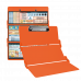 WhiteCoat Clipboard® Trifold - Orange Nursing Edition
