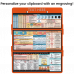 WhiteCoat Clipboard® Trifold - Orange Nursing Edition