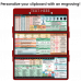 WhiteCoat Clipboard® Trifold - Red Nursing Edition