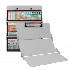 WhiteCoat Clipboard® Trifold - White Nursing Edition