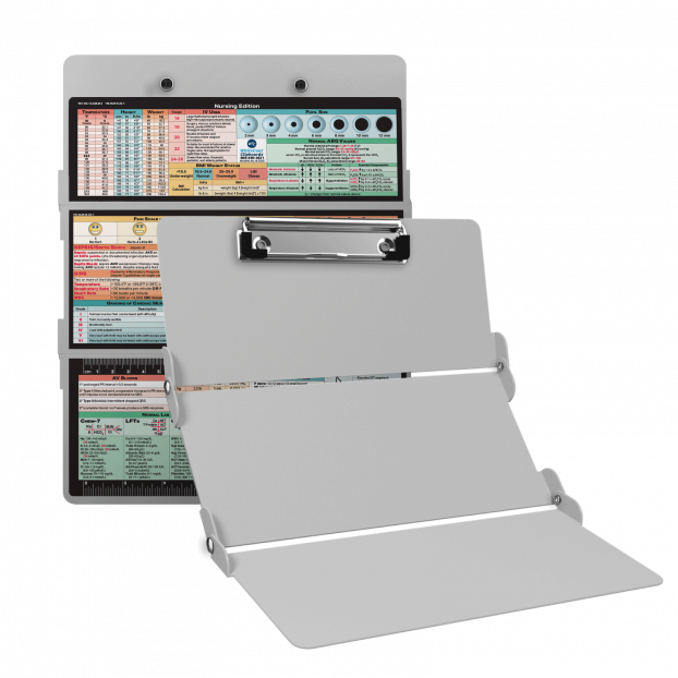 WhiteCoat Clipboard® Trifold - White Nursing Edition