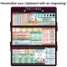 WhiteCoat Clipboard® Trifold - Wine Nursing Edition