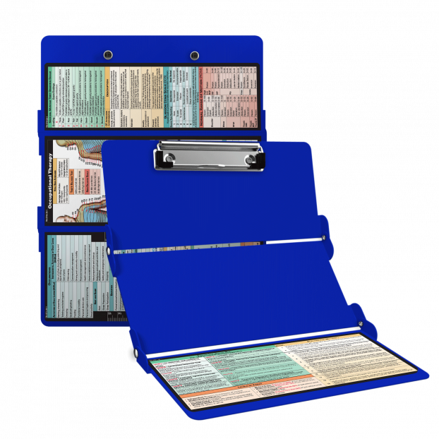 WhiteCoat Clipboard® Trifold - Blue Occupational Therapy Edition