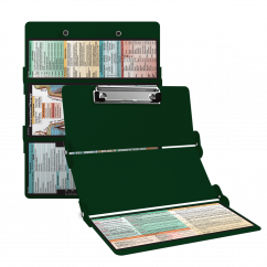 WhiteCoat Clipboard® Trifold - Green Occupational Therapy Edition