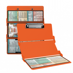 WhiteCoat Clipboard® Trifold - Orange Occupational Therapy Edition
