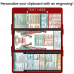 WhiteCoat Clipboard® Trifold - Red Occupational Therapy Edition