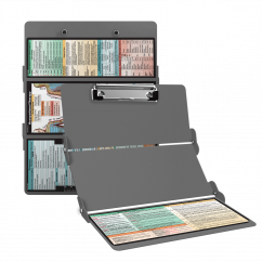 WhiteCoat Clipboard® Trifold - Silver Occupational Therapy Edition