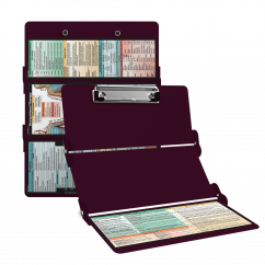 WhiteCoat Clipboard® Trifold - Wine Occupational Therapy Edition