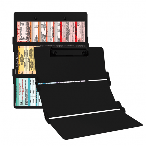 WhiteCoat Clipboard® Trifold - Blackout Pediatric Infant Edition
