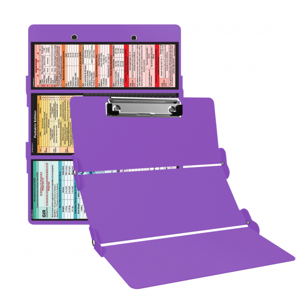 WhiteCoat Clipboard® Trifold - Lilac Pediatric Infant Edition