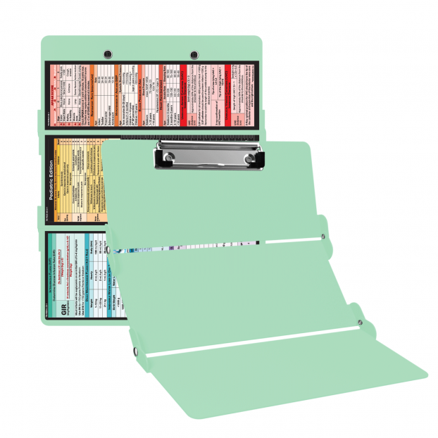 WhiteCoat Clipboard® Trifold - Mint Pediatric Infant Edition