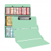 WhiteCoat Clipboard® Trifold - Mint Pediatric Infant Edition