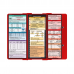 WhiteCoat Clipboard® Trifold - Red Pediatric Infant Edition