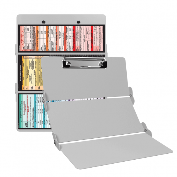 WhiteCoat Clipboard® Trifold - White Pediatric Infant Edition