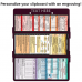 WhiteCoat Clipboard® Trifold - Wine Pediatric Infant Edition