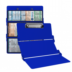 WhiteCoat Clipboard® Trifold - Blue Pharmacy Edition