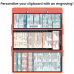 WhiteCoat Clipboard® Trifold - Coral Pharmacy Edition