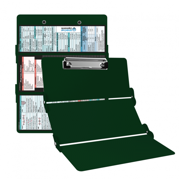WhiteCoat Clipboard® Trifold - Green Pharmacy Edition