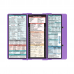 WhiteCoat Clipboard® Trifold - Lilac Pharmacy Edition