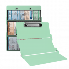 WhiteCoat Clipboard® Trifold - Mint Pharmacy Edition