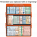 WhiteCoat Clipboard® Trifold- Orange Pharmacy Edition