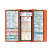 WhiteCoat Clipboard® Trifold- Orange Pharmacy Edition