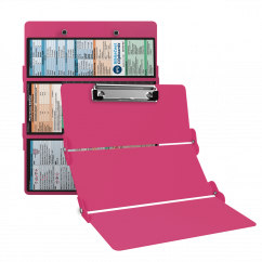 WhiteCoat Clipboard® Trifold - Pink Pharmacy Edition