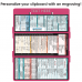 WhiteCoat Clipboard® Trifold  - Pink Pharmacy Edition
