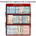 WhiteCoat Clipboard® Trifold - Red Pharmacy Edition